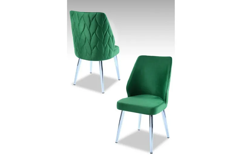 Matstol Stifen Grön / Krom - Grön / Krom - Möbler - Stolar & fåtöljer - Matstol & köksstol