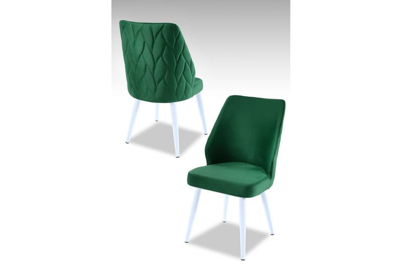 Matstol Stifen Grön / Vit - Grön / Vit - Möbler - Stolar & fåtöljer - Matstol & köksstol