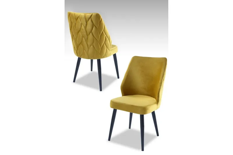 Matstol Stifen Gul / Svart - Gul / Svart - Möbler - Stolar & fåtöljer - Matstol & köksstol