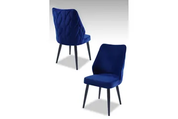 Matstol Stifen Saxblå / Svart