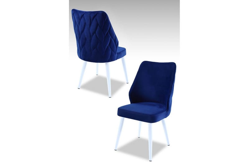 Matstol Stifen Saxblå / Vit - Saxblå / Vit - Möbler - Stolar & fåtöljer - Matstol & köksstol