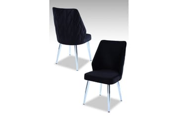 Matstol Stifen Svart / Krom