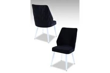 Matstol Stifen Svart / Vit