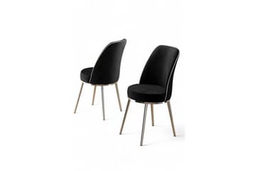 Matstol Sugako Svart / Krom