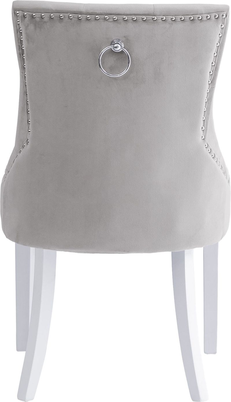 Matstol Tuva - Gråbeige sammet - Gråbeige - Möbler - Stolar & fåtöljer - Matstol & köksstol