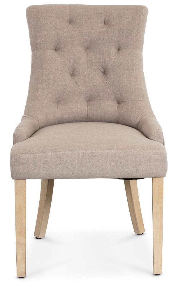 Matstol Tuva med Träben - Beige, antikbehandlade ben - Möbler - Stolar & fåtöljer - Matstol & köksstol