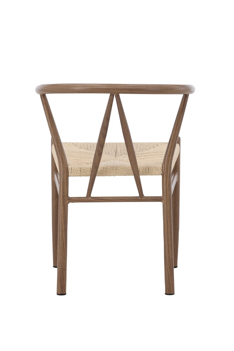 Matstol utan armstöd Peach Alfons Dining Chair - Woodlook / Nature Rope Beige - Möbler - Stolar & fåtöljer - Matstol & köksstol