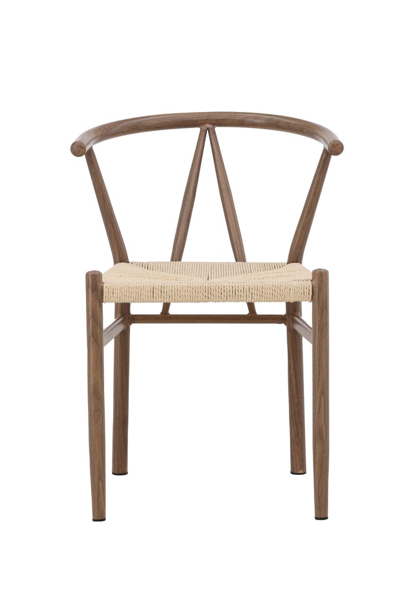 Matstol utan armstöd Peach Alfons Dining Chair - Woodlook / Nature Rope Beige - Möbler - Stolar & fåtöljer - Matstol & köksstol