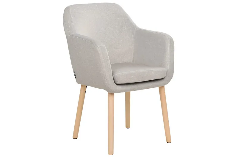 Matstol Yorkville ll, Beige, ljust trä