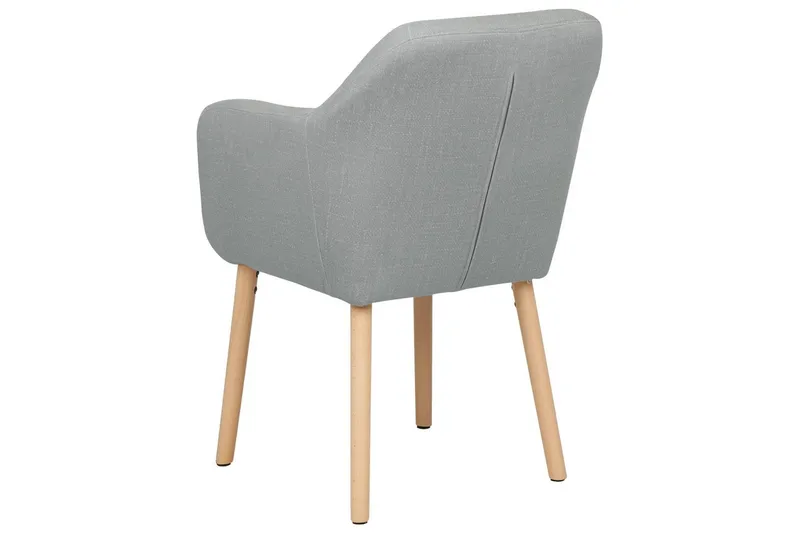 Matstol Yorkville ll - Grå, ljust trä - Möbler - Stolar & fåtöljer - Matstol & köksstol