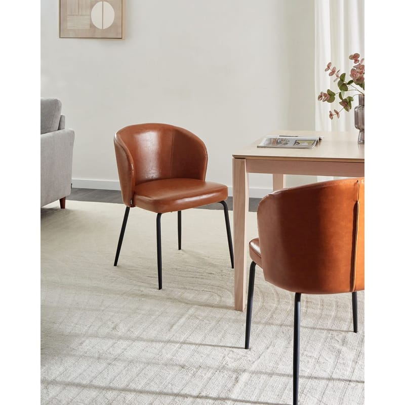 Matstol Zana 2-pack - Brun, Svart - Möbler - Stolar & fåtöljer - Matstol & köksstol