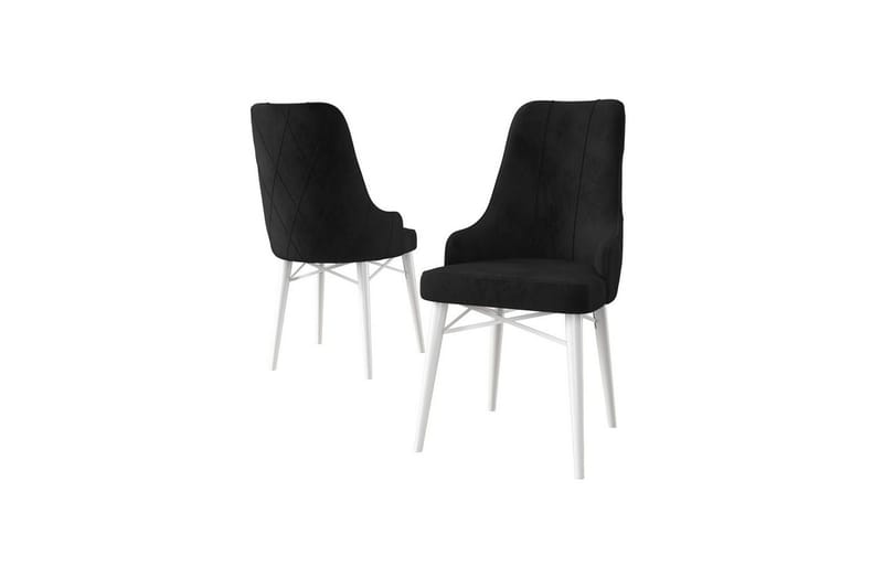 Matstol Puntoz Svart / Vit - Svart / Vit - Möbler - Stolar & fåtöljer - Matstol & köksstol