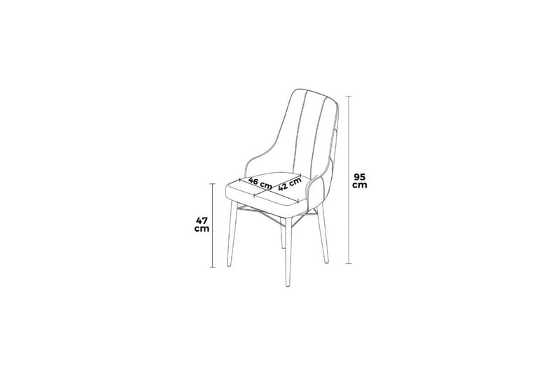 Matstol Puntoz Grå / Vit - Grå / Vit - Möbler - Stolar & fåtöljer - Matstol & köksstol