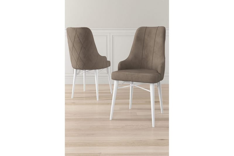Matstol Puntoz Cappuccino / vit - Cappuccino / vit - Möbler - Stolar & fåtöljer - Matstol & köksstol