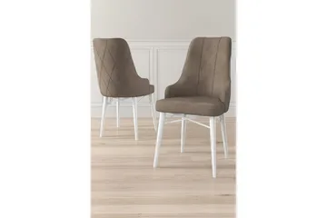 Matstol Puntoz Cappuccino / vit - Cappuccino / vit - Möbler - Stolar & fåtöljer - Matstol & köksstol