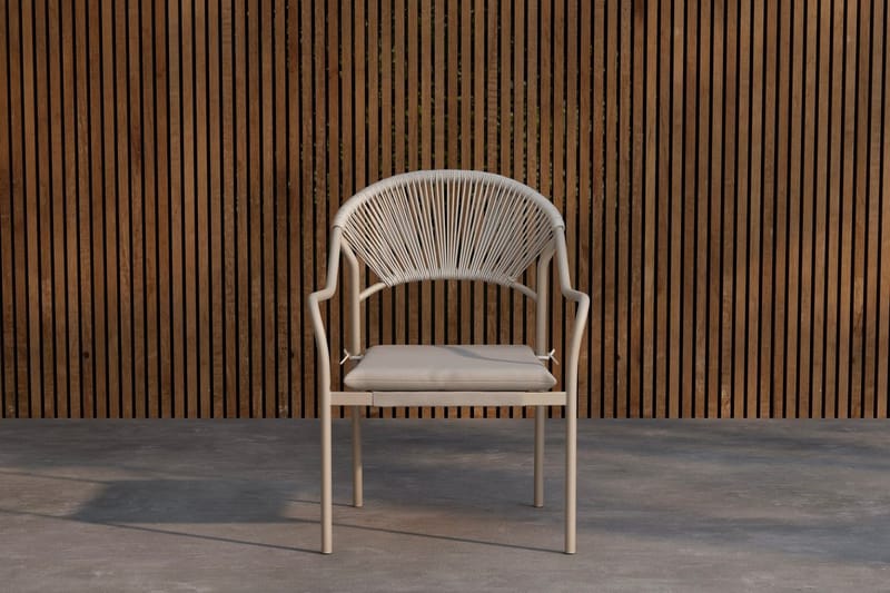 Matstol Paros Utomhus, Beige
