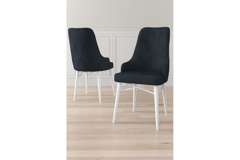 Matstol Puntoz Antracit / Vit - Antracit / Vit - Möbler - Stolar & fåtöljer - Matstol & köksstol