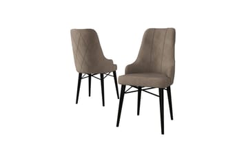 Matstol Puntoz Cappuccino / svart