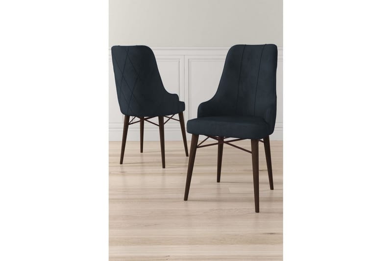 Matstol Puntoz Antracit / Brun - Antracit / Brun - Möbler - Stolar & fåtöljer - Matstol & köksstol