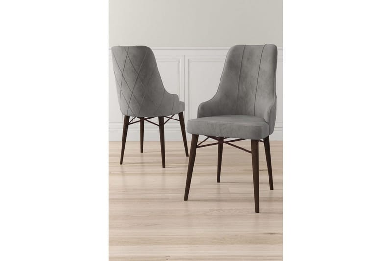 Matstol Puntoz Grå / Brun - Grå / Brun - Möbler - Stolar & fåtöljer - Matstol & köksstol