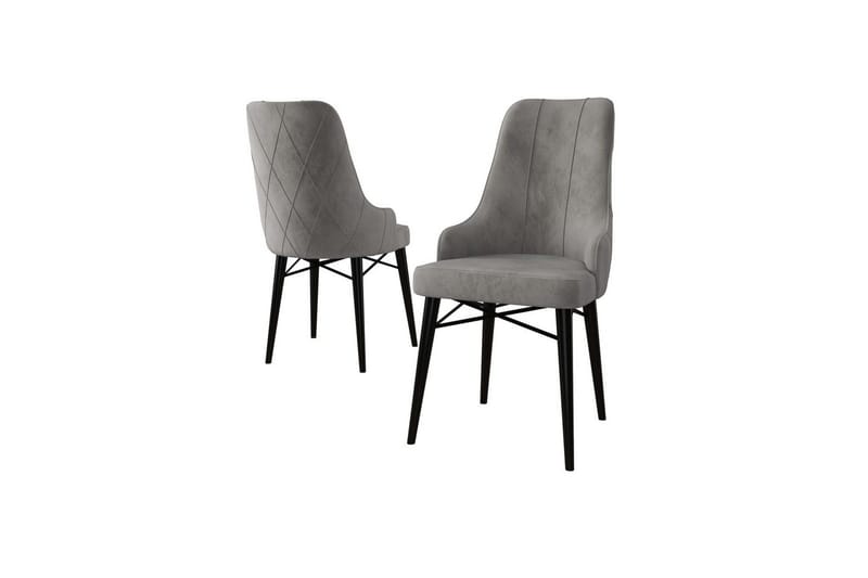 Matstol Puntoz Grå / Svart - Grå / Svart - Möbler - Stolar & fåtöljer - Matstol & köksstol