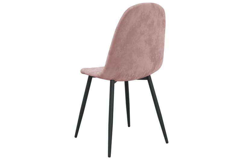 Matstolar 2 st rosa sammet - Rosa - Möbler - Stolar & fåtöljer - Matstol & köksstol