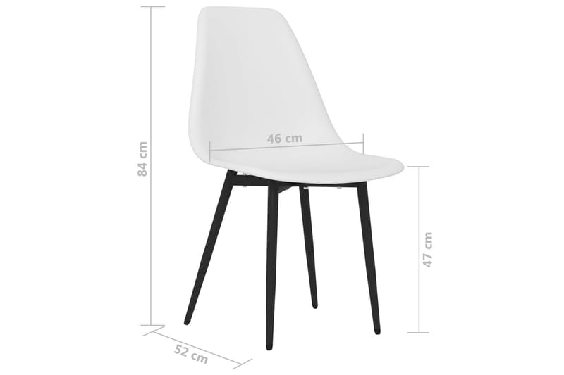 Matstolar 6 st vit PP - Vit - Möbler - Stolar & fåtöljer - Matstol & köksstol