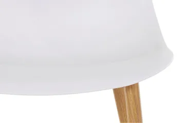 Abia Matstol Plast 4-pack - Vit - Möbler - Stolar & fåtöljer - Matstol & köksstol
