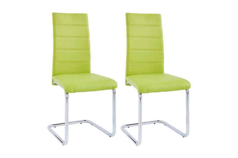 Aleia Matstol Konstläder 2-pack - Grön - Möbler - Stolar & fåtöljer - Matstol & köksstol