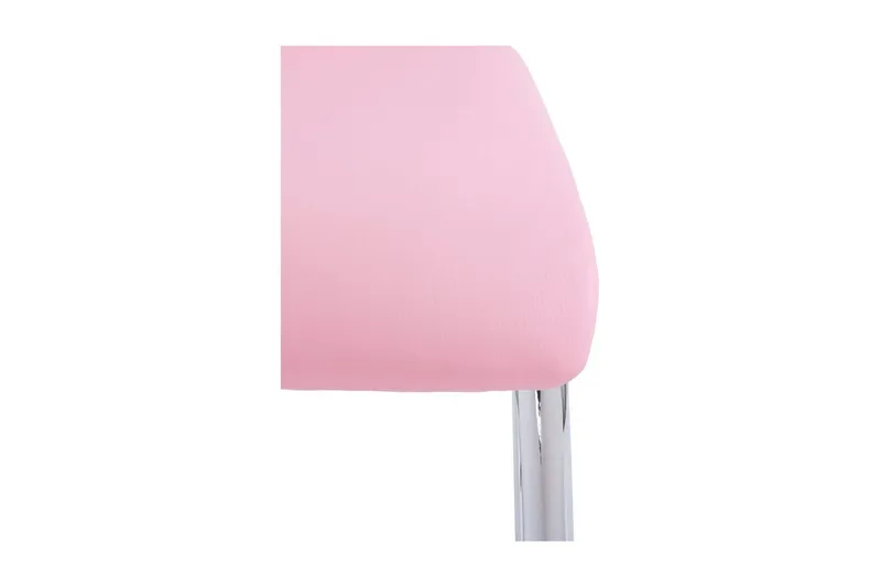 Aleia Matstol Konstläder 4-pack - Rosa/Krom - Möbler - Stolar & fåtöljer - Matstol & köksstol