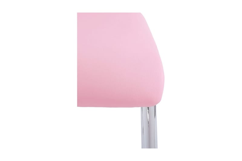 Aleia Matstol Konstläder 4-pack - Rosa/Krom - Möbler - Stolar & fåtöljer - Matstol & köksstol