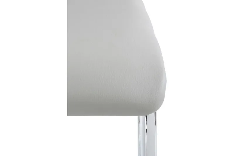 Aleia Matstol Konstläder 4-pack - Ljusgrå/Krom - Möbler - Stolar & fåtöljer - Matstol & köksstol