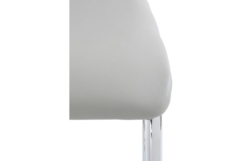 Aleia Matstol Konstläder 4-pack - Ljusgrå/Krom - Möbler - Stolar & fåtöljer - Matstol & köksstol