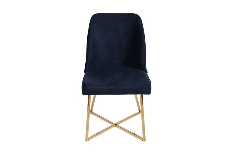 Alsacia Matstol - Guld/Mörkblå - Möbler - Stolar & fåtöljer - Matstol & köksstol