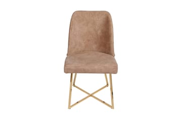 Alsacia Matstol i Sammet - Sandbeige - Möbler - Stolar & fåtöljer - Matstol & köksstol