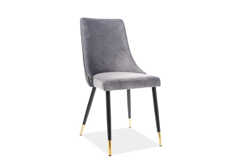 Apiano Matstol 2-pack - Sammet/Grå - Möbler - Stolar & fåtöljer - Matstol & köksstol