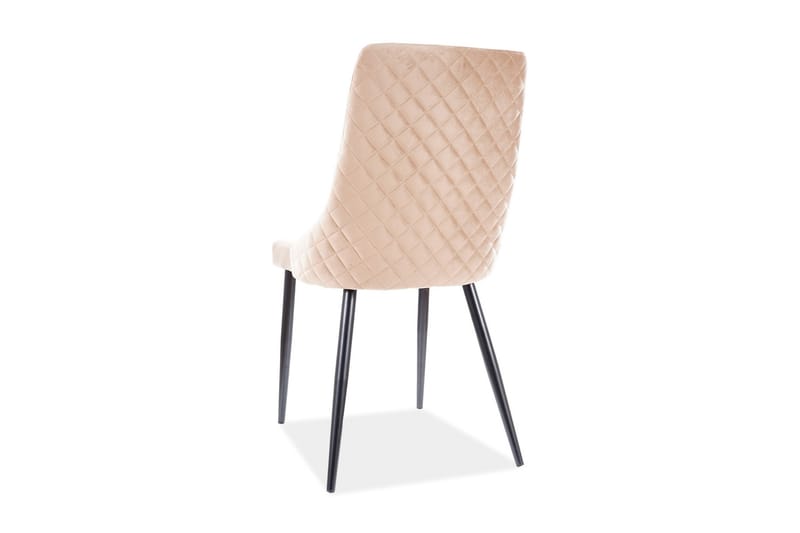 Apiano Matstol - Sammet/Beige/Svart - Möbler - Stolar & fåtöljer - Matstol & köksstol