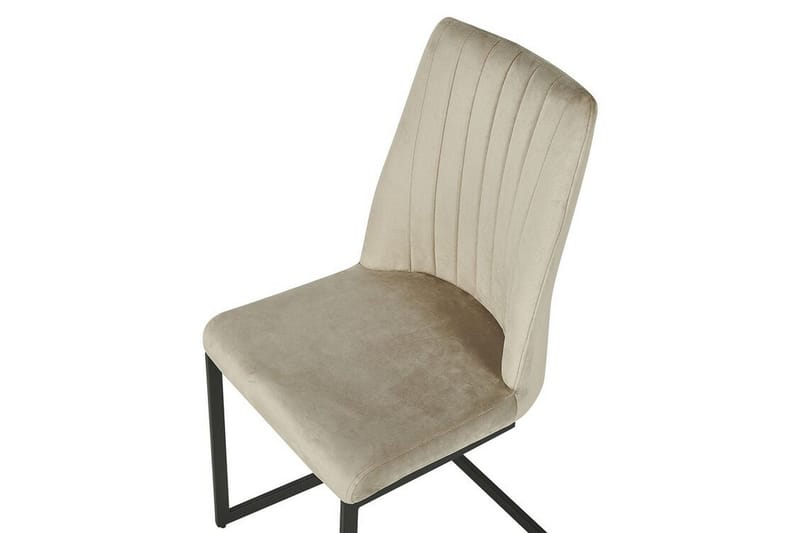 Arnia Matstol 2-pack - Sammet/Grå - Möbler - Stolar & fåtöljer - Matstol & köksstol