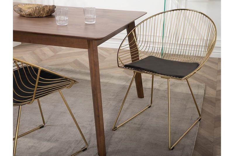 Aurora Stol Set Om 2 St - Guld - Möbler - Stolar & fåtöljer - Matstol & köksstol