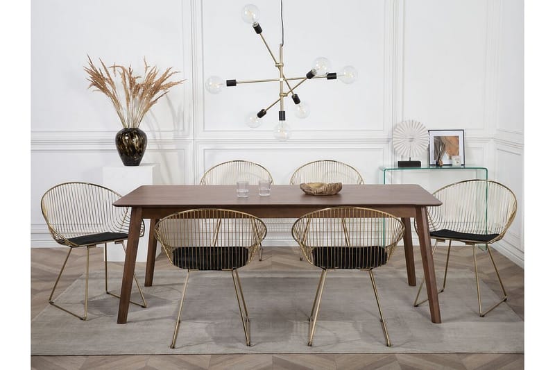 Aurora Stol Set Om 2 St - Guld - Möbler - Stolar & fåtöljer - Matstol & köksstol