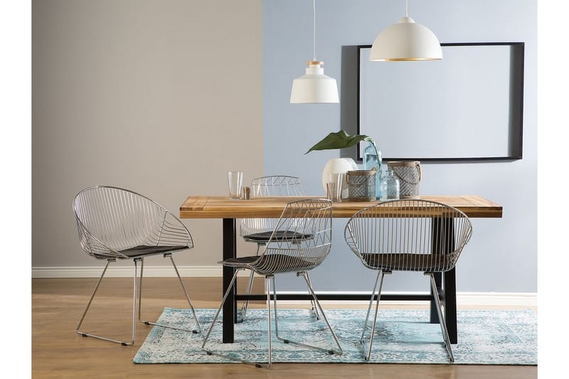 Aurora Stol Set Om 2 St - Silver - Möbler - Stolar & fåtöljer - Matstol & köksstol