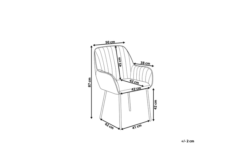 Axson Stol 2-Pack Sammet - Blå - Möbler - Stolar & fåtöljer - Matstol & köksstol