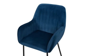 Axson Stol 2-Pack Sammet - Blå - Möbler - Stolar & fåtöljer - Matstol & köksstol