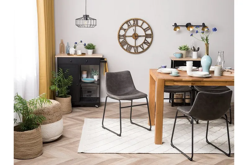 Batavia Stol Set Om 2 St - Grå - Möbler - Stolar & fåtöljer - Matstol & köksstol