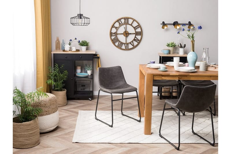 Batavia Stol Set Om 2 St - Grå - Möbler - Stolar & fåtöljer - Matstol & köksstol