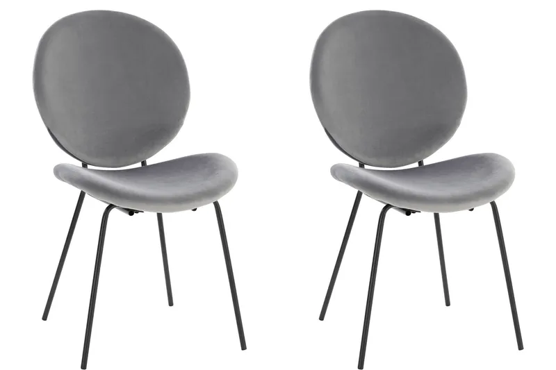 Bearvalley Matstol, Sammet/Grå/Svart