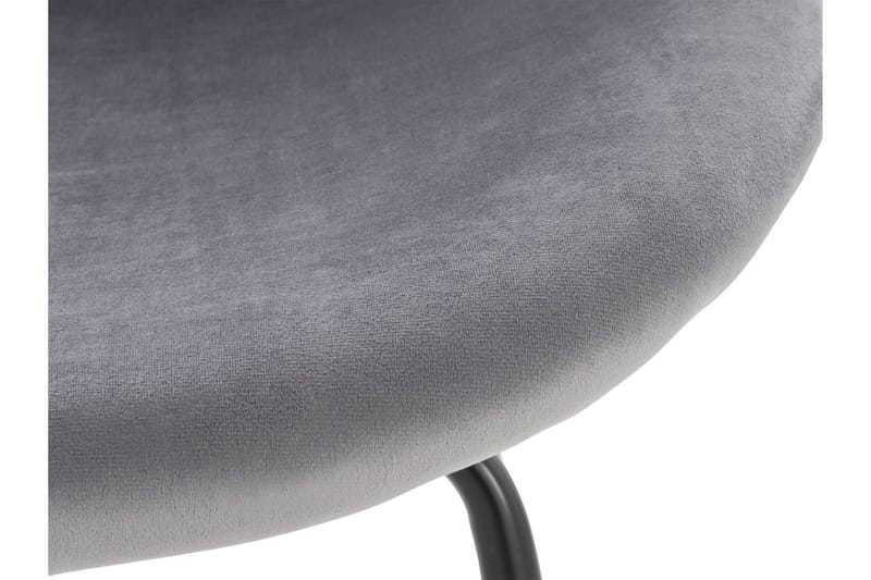 Bearvalley Matstol - Sammet/Grå/Svart - Möbler - Stolar & fåtöljer - Matstol & köksstol