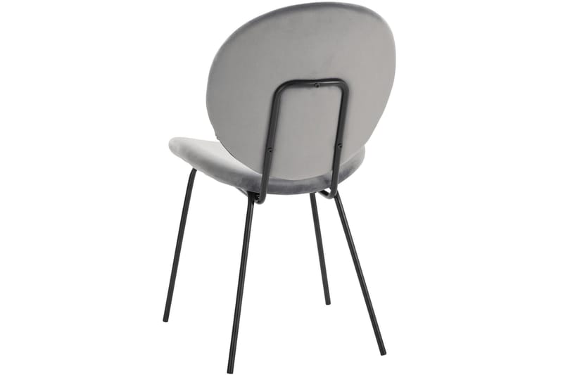 Bearvalley Matstol - Sammet/Grå/Svart - Möbler - Stolar & fåtöljer - Matstol & köksstol