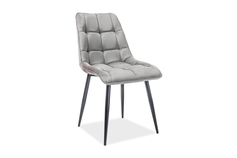 Begin Matstol - Sammet/Grå - Möbler - Stolar & fåtöljer - Matstol & köksstol
