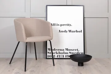 Berit Karmstol med Armstöd - Grå/Svart - Möbler - Stolar & fåtöljer - Matstol & köksstol